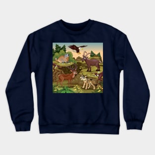 Mountain Scene Crewneck Sweatshirt